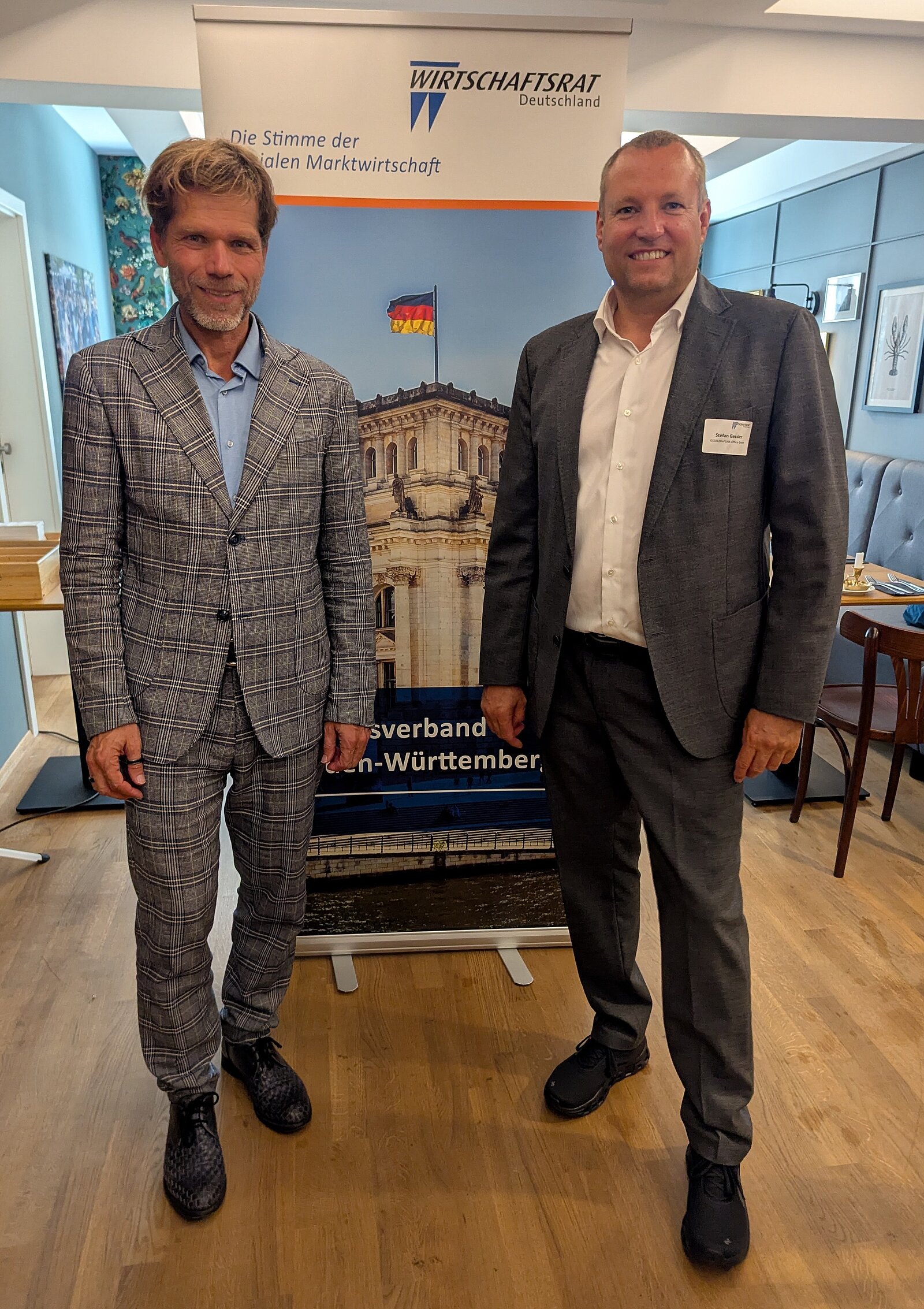 Bild mit Referent Martin Buck und stv. Sektionssprecher Stefan Gessler