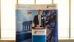 Christian Baldauf MdL und Landesvorsitzender der CDU Rheinland-Pfalz spricht ein Grußwort