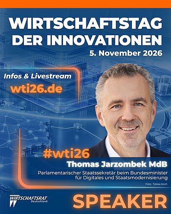 Digitalpolitik aus erster Hand: @thomas_jarzombek, Parlamentarischer Staatssekretär beim Bundesminister für Digitales...