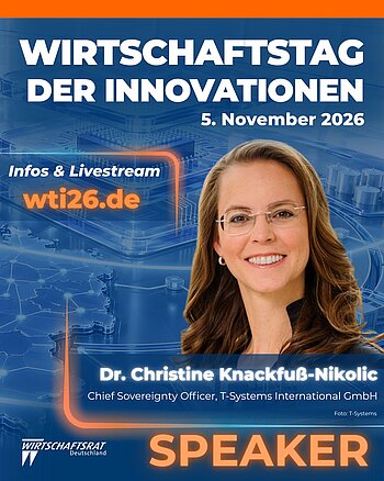 Wer seine Daten und Technologien selbst kontrolliert, bleibt handlungsfähig. Dr. Christine Knackfuß-Nikolic, Chief...